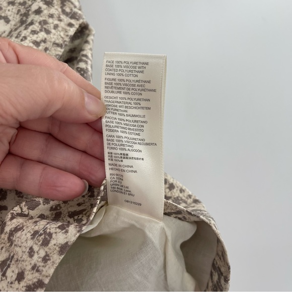 Free People Printed Fake Out Leopard Print Faux Wrap Mini Skirt - Picture 11 of 13